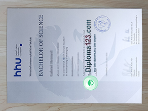 Heinrich Heine Universität Düsseldorf Urkunde