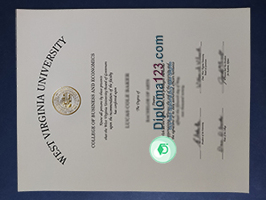 West Virginia University diploma